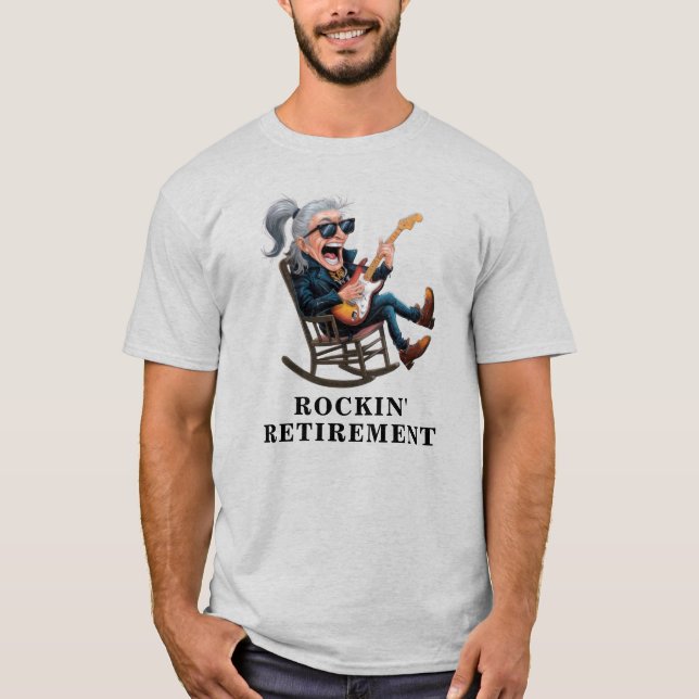 Rolig Mans Pension T Shirt (Framsida)