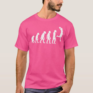 Rolig Mänsklig Basketspelare Evolution Boll Skjut T Shirt