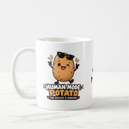 Rolig Mänsklig Läge Potatis Förklädnaden Fungerar  Kaffemugg