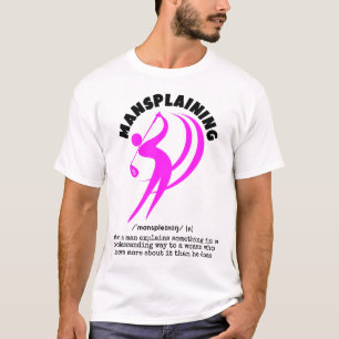Rolig MANSPLAINING Golf T Shirt