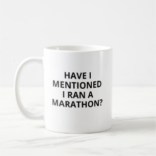 Rolig Maraton Mugg, Personlig Mugg, Har jag Ljugit Kaffemugg