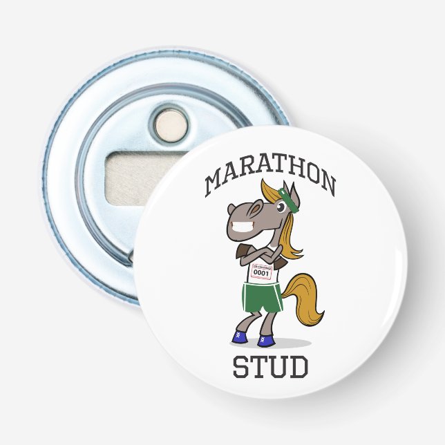 Rolig Maraton Stud design Flasköppnare (Framsidan)