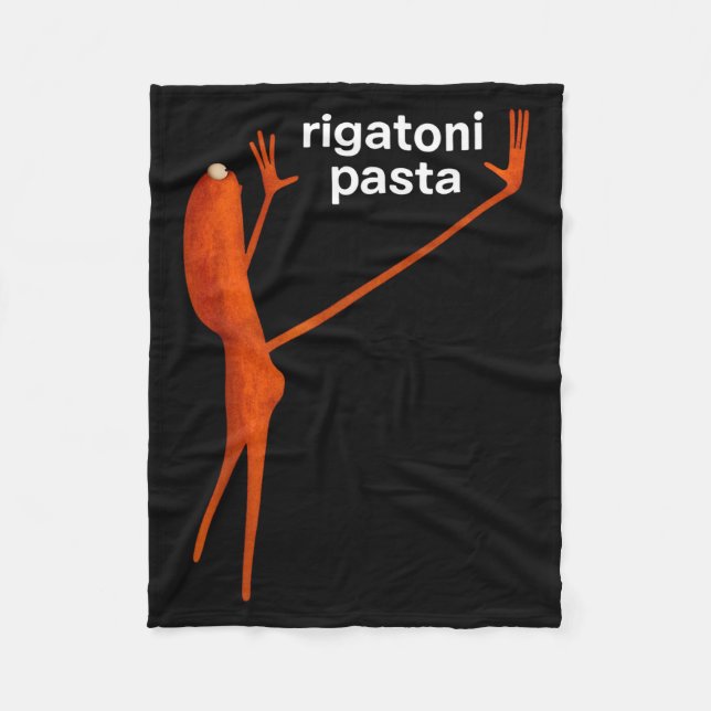 Rolig Marcus Masken Rigatoni Pasta Viral Meme  Fleecefilt (Framsidan)