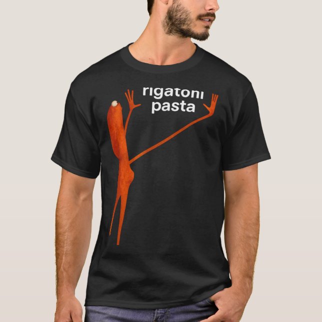 Rolig Marcus The Worm Rigatoni Pasta Virala Meme  T Shirt (Framsida)