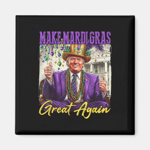 Rolig Mardi Gras Donald Trump Mardi Gras Amerikans Magnet