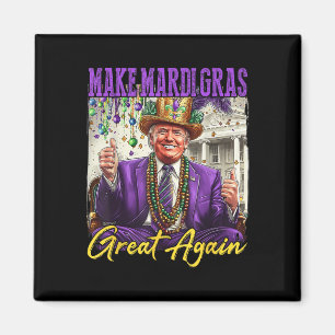 Rolig Mardi Gras Donald Trump Mardi Gras Amerikans Magnet