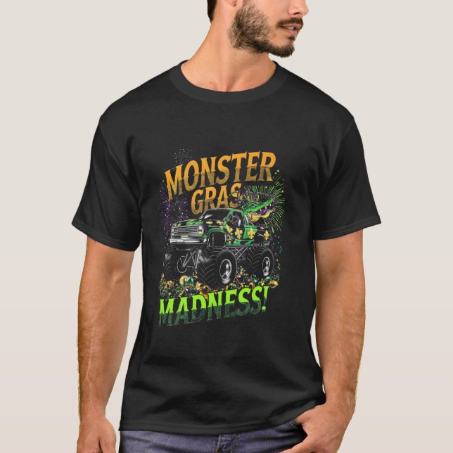 Rolig Mardis Gras-lastbil för monster T Shirt (Framsida)