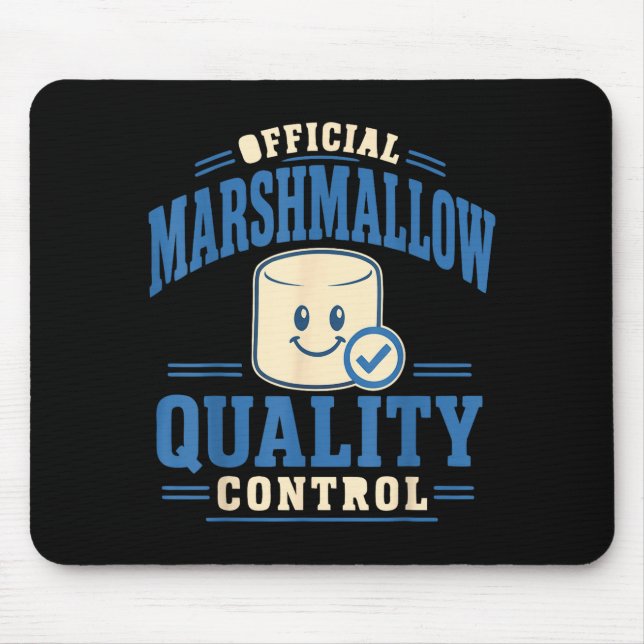 Rolig marshmallow-älskare  musmatta (Framsidan)