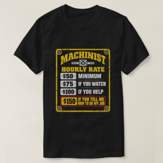 Rolig maskinist timlön sarkastisk present t shirt