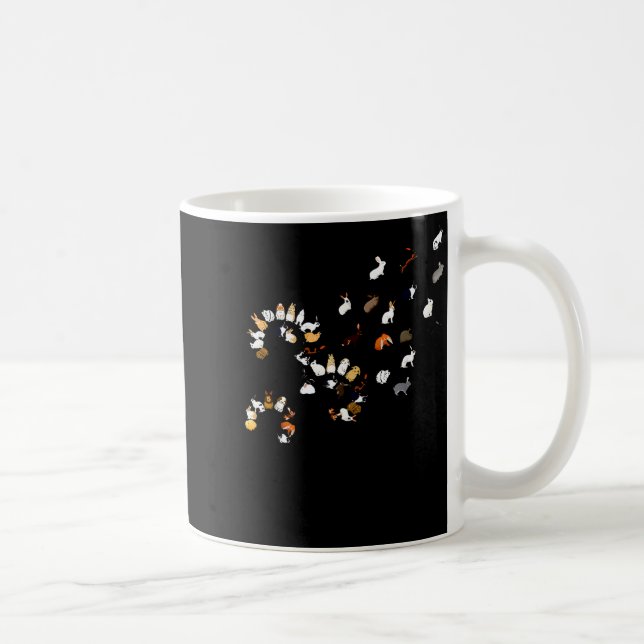 Rolig maskros kanin blomma  kaffemugg (Höger)