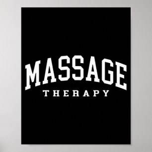 Rolig massageterapeut muskelterapi rolig poster