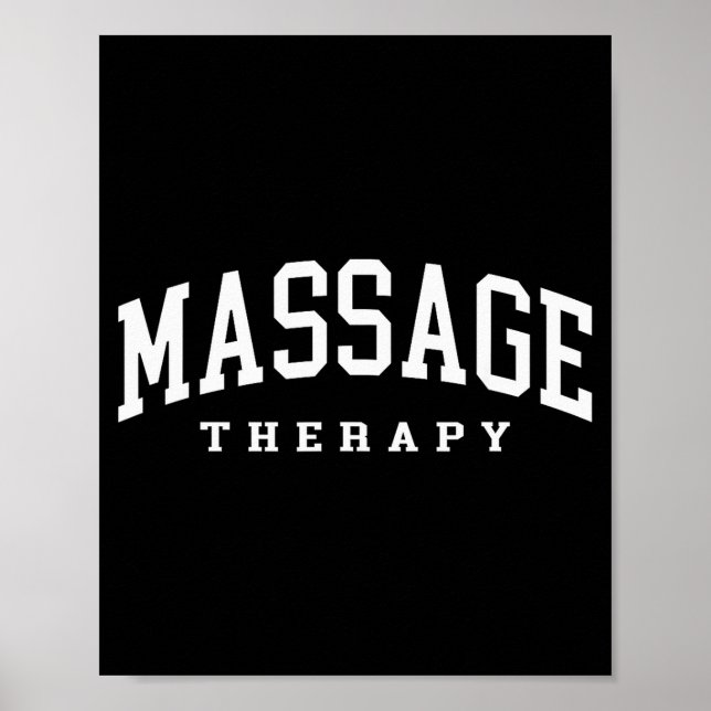 Rolig massageterapeut muskelterapi rolig poster (Framsidan)