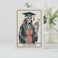 Rolig Master Examenspresent Skelett Akademiker 