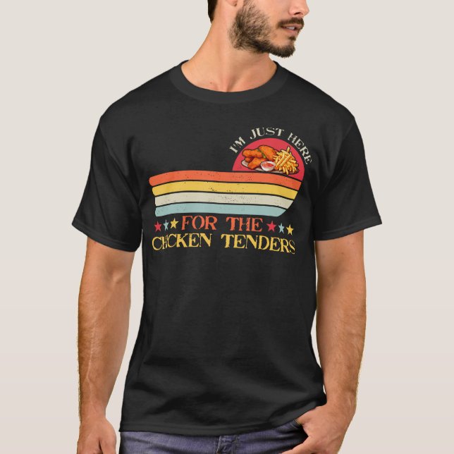 Rolig mat älskare retro JAG Är Bara Här För T Shirt (Framsida)