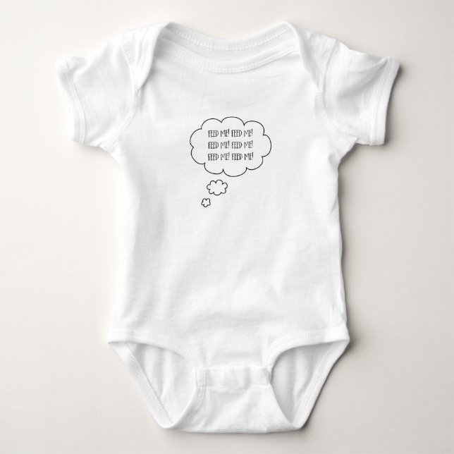 Rolig Mat Mat Baby Design T Shirt (Framsida)