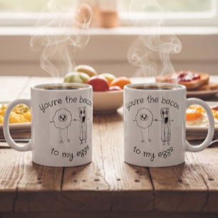 Rolig mat- och dryckesälskare Mugg Romantisk bac
