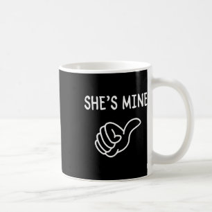 Rolig Matchande Par Romantisk Kärlek Alla Hjärtans Kaffemugg