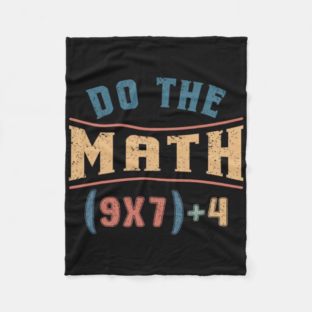 Rolig Matematik 67 Meme Ekvation Gör Matten Te Fleecefilt (Framsidan)