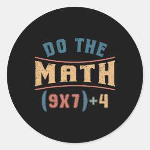 Rolig Matematik 67 Meme Ekvation Gör Matten Te Runt Klistermärke