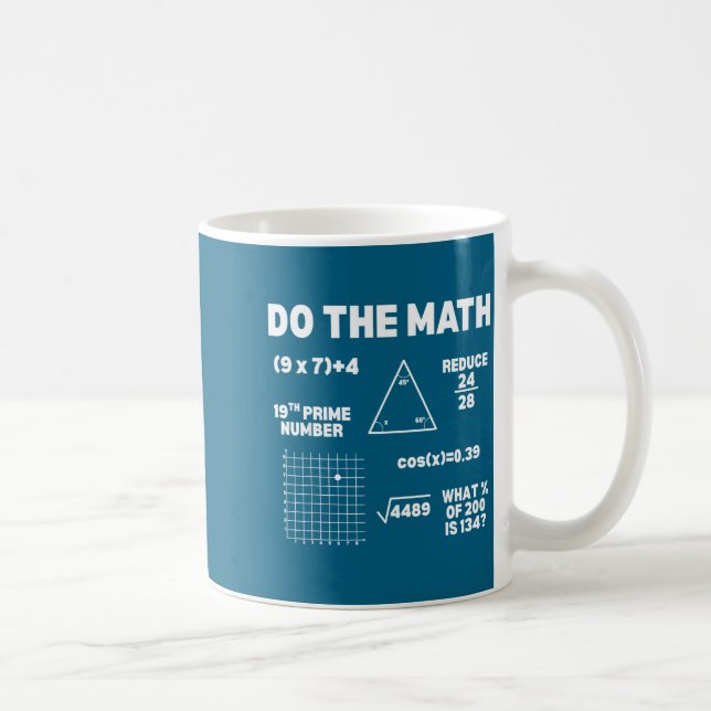 Rolig Matematik 67 Meme Sex Sju Kaffemugg (Höger)