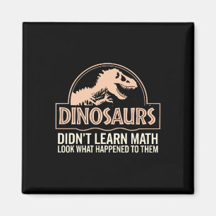 Rolig Matematik Matte Lärare, Dinosaurier Gjorde I Magnet