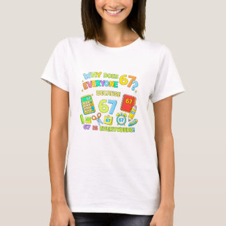 Rolig matematik siffror skämt t-shirt för barn