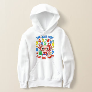Rolig matematik siffror skämt tecknad hoodie barn  t shirt