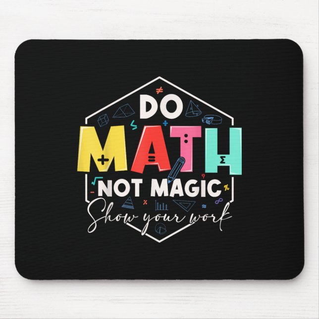 Rolig matematik tillbaka till skolan gör matte int musmatta (Framsidan)