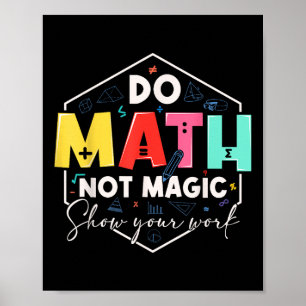 Rolig matematik tillbaka till skolan Gör matte int Poster