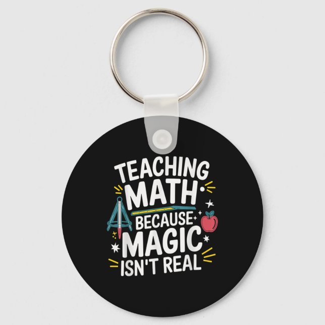 Rolig matematiklärare Algebra Älskare Tillbaka til Nyckelring (Framsida)