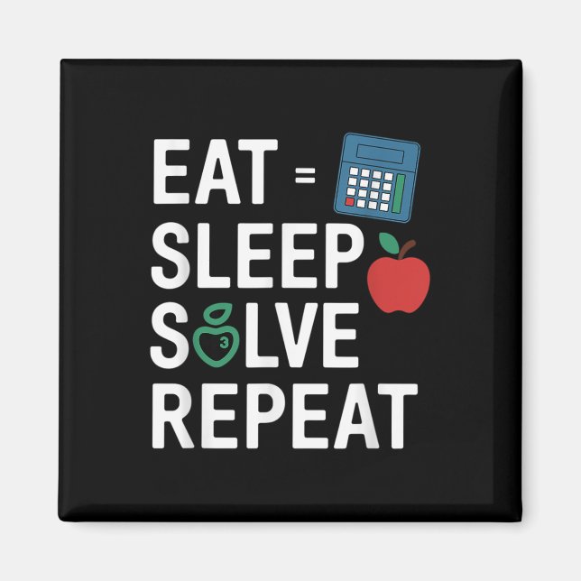 Rolig matematiklärare Algebra Cl Tillbaka till sko Magnet (Framsidan)