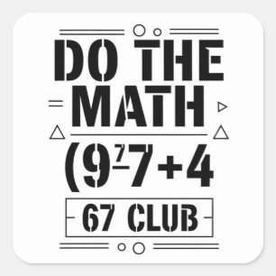 rolig matematiklärare humor meme skämt fyrkantigt klistermärke