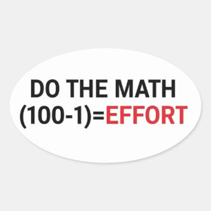 rolig matematiklärare humor meme skämt ovalt klistermärke