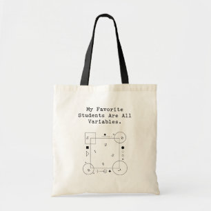 Rolig matematiklärare humor Variabla elever Tygkasse