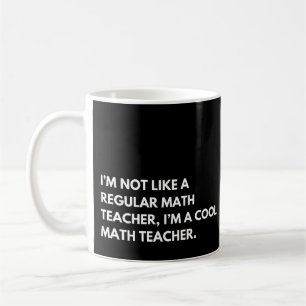 Rolig Matematiklärare Professor Citat Kaffemugg