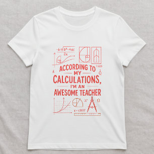 Rolig matematiklärare skjorta; Bästa läraren någon T Shirt