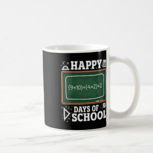 Rolig matematisk ekvation Glad 100 dagars skola kr Kaffemugg