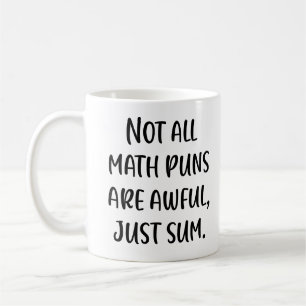 Rolig Matematisk Skämt i Modern Handstil Kaffemugg