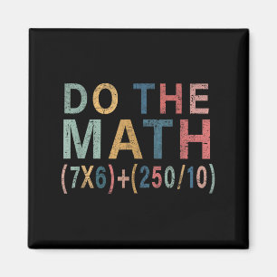 Rolig Math Meme-present För Lärare, Student Män Kv Magnet