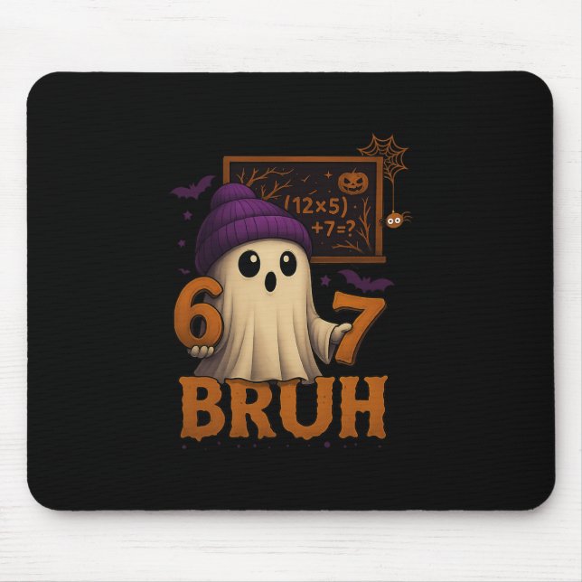 Rolig Math Spöke 67 Bruh Halloween Meme Lärare Ekv Musmatta (Framsidan)