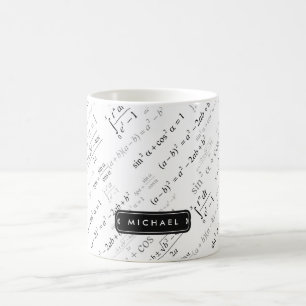 Rolig Mathformel för pappalärarestudent Kaffemugg