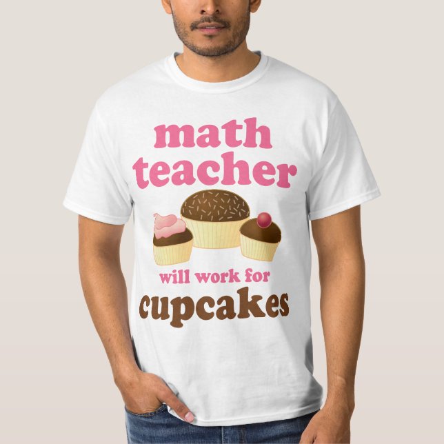 Rolig Mathlärare Tee Shirt (Framsida)