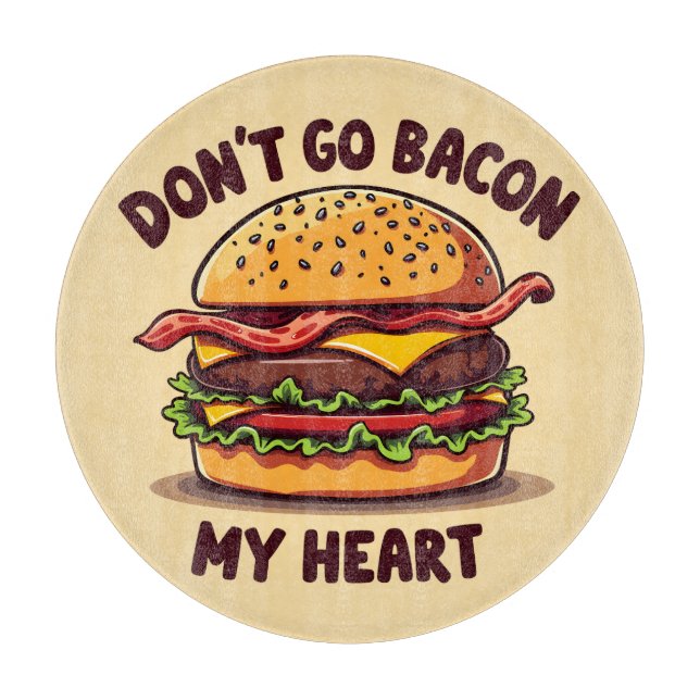 Rolig matpun Baconälskare Cheeseburgare Design (Framsidan)