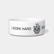 Rolig matskål för katt 