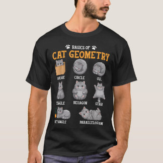 Rolig matte katt tillbaka till skolan matte lärare t shirt