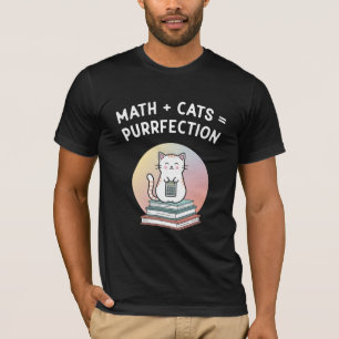 Rolig matte lärare katt Pi nörd vetenskap T Shirt