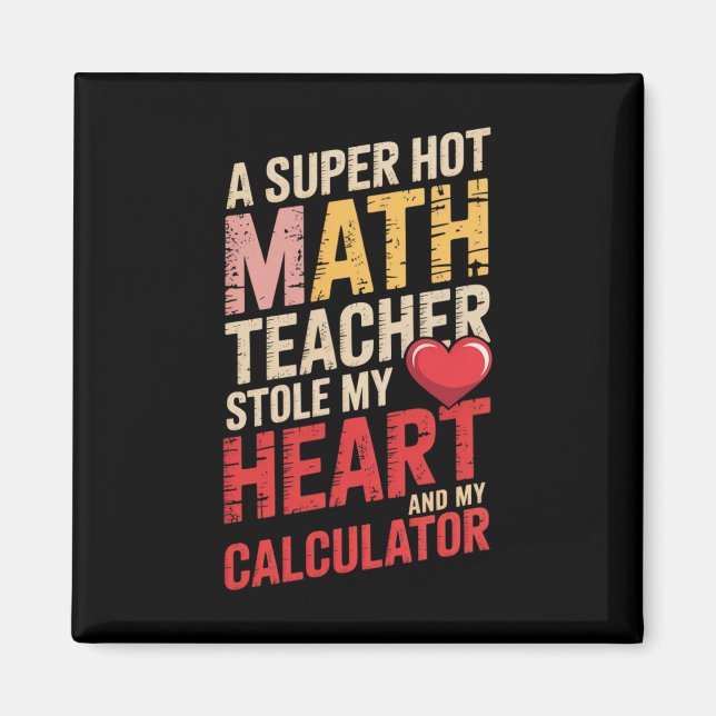 Rolig matte lärare valentin algebra kärlek ekvatio magnet (Framsidan)