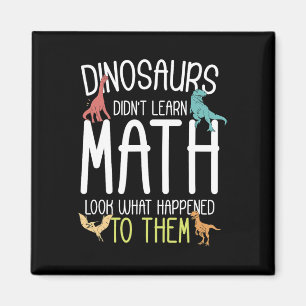 Rolig Mattematematik för lärare Dinosaurier lärde Magnet