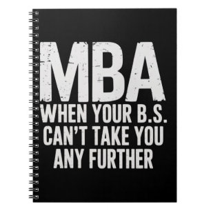 Rolig MBA magisterexamen examensdagen Anteckningsbok