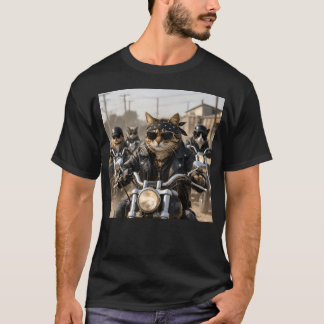 Rolig MC-Kattgäng Motorcykel Meme Hyper T Shirt